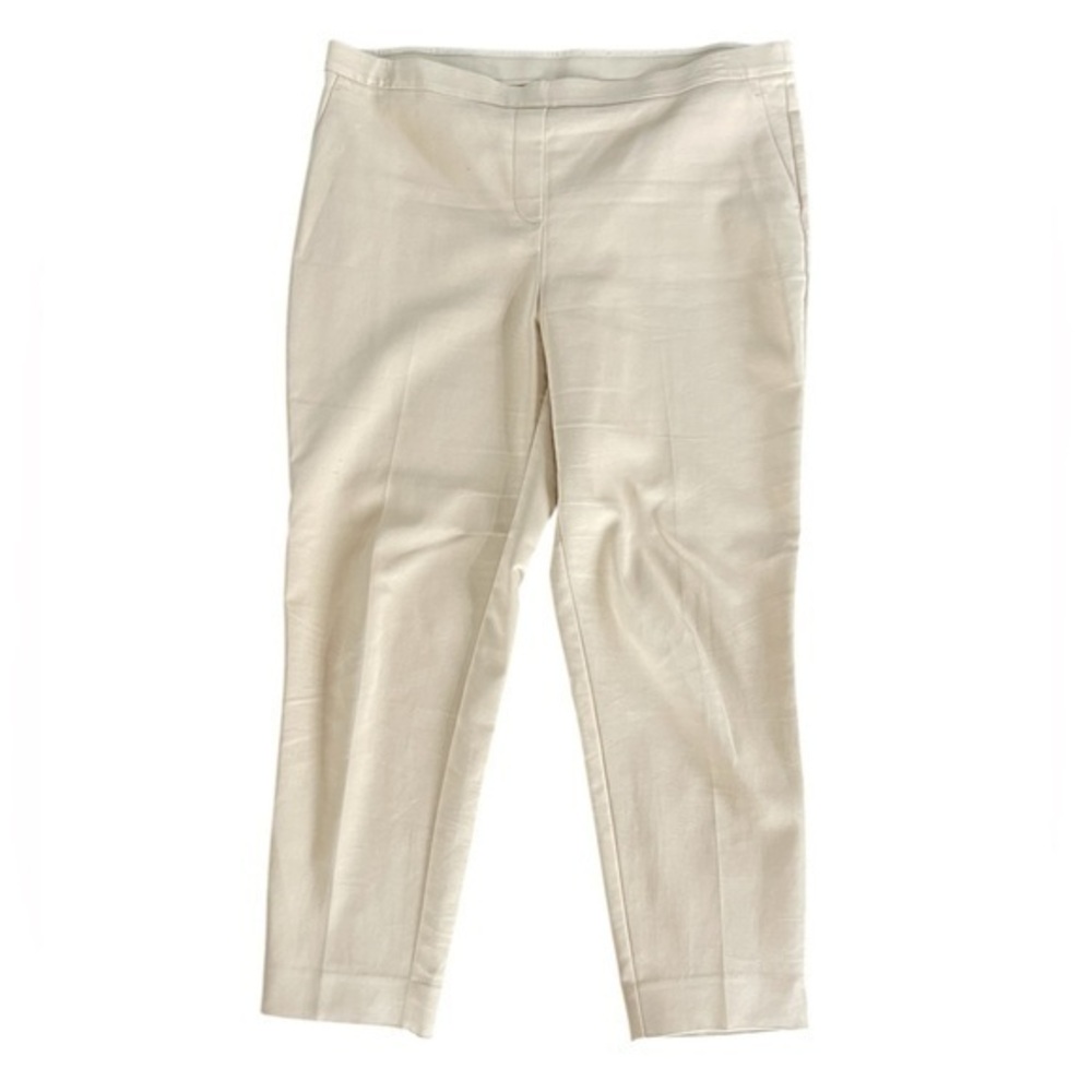 CHAUS Pull On Khaki Camel Color Ankle Length Pants Stretch Size‎ Large 12-14
